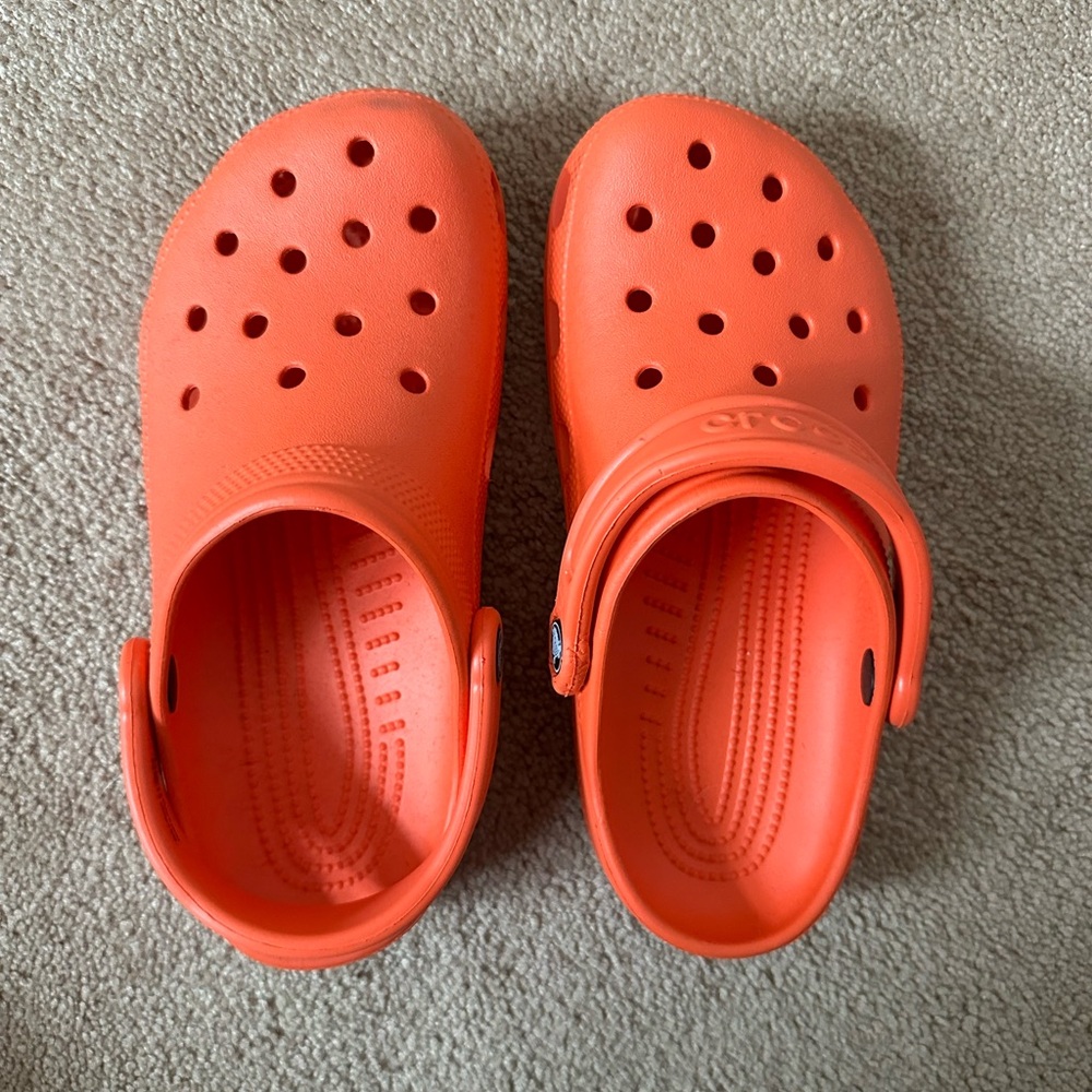 Orange Crocs